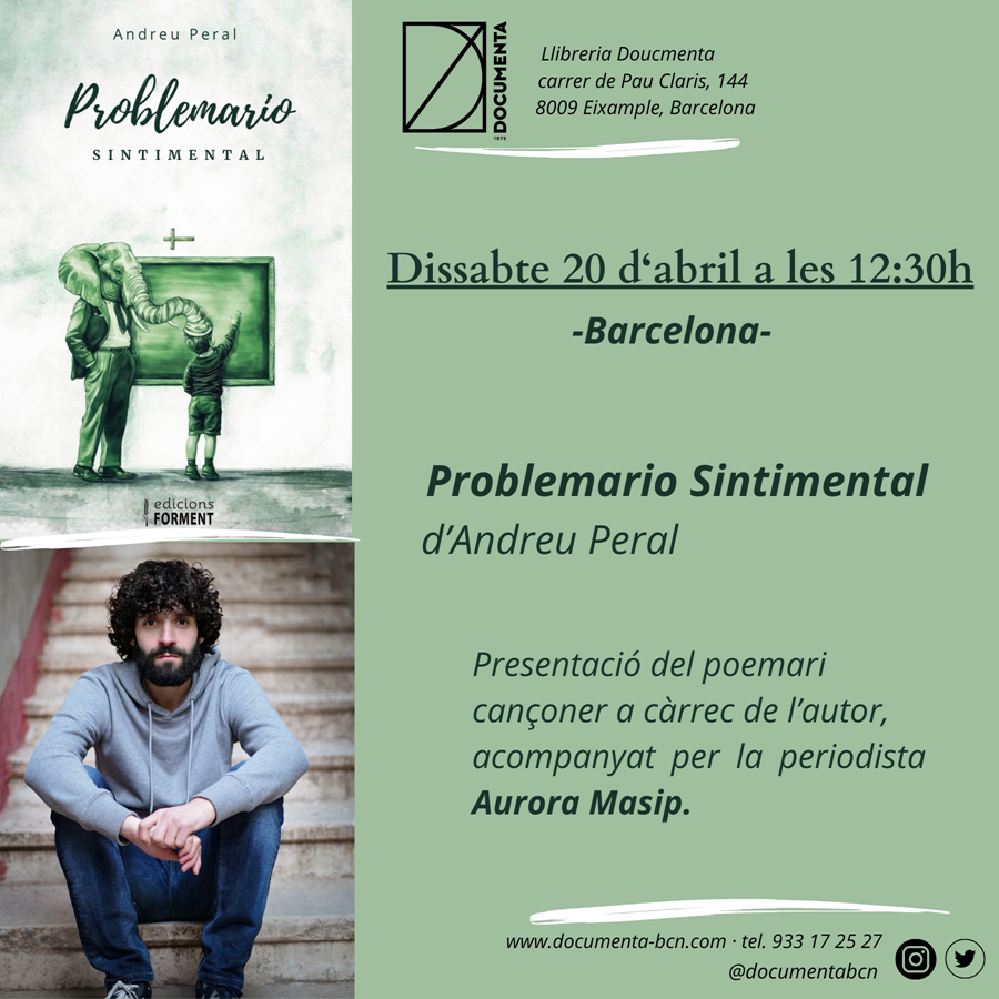 Presentació «Problemario Sintimental» d'Andreu Peral - 