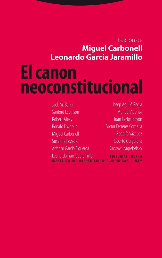 EL CANON NEOCONSTITUCIONAL | 9788498791624