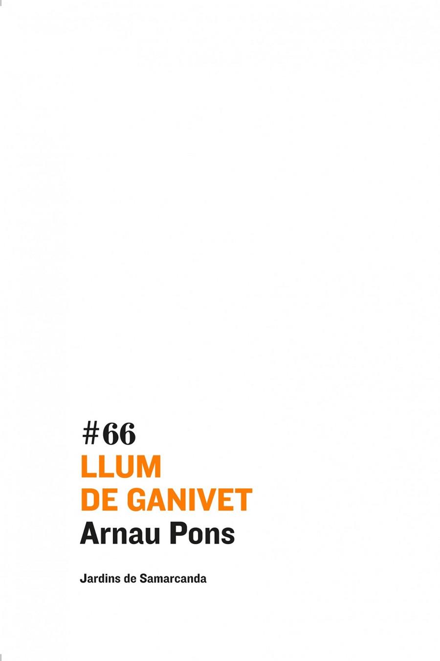 LLUM DE GANIVET | 9788497664530 | PONS