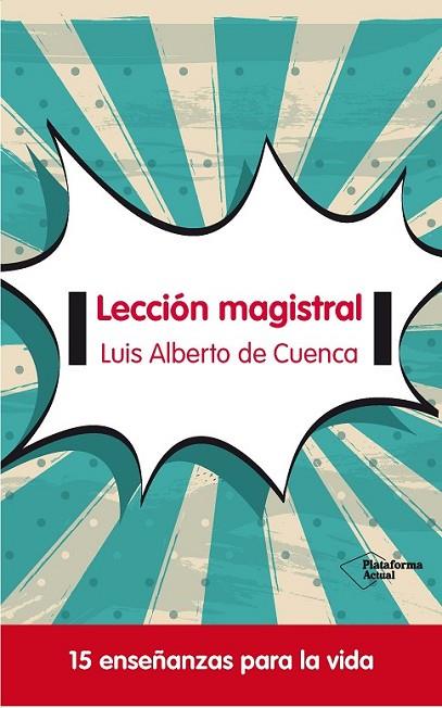 LECCIÓN MAGISTRAL | 9788415577683 | DE CUENCA PRADO, LUIS ALBERTO