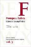 POMPEU FABRA OBRES COMPLETES | 9788484379294 | VARIOS