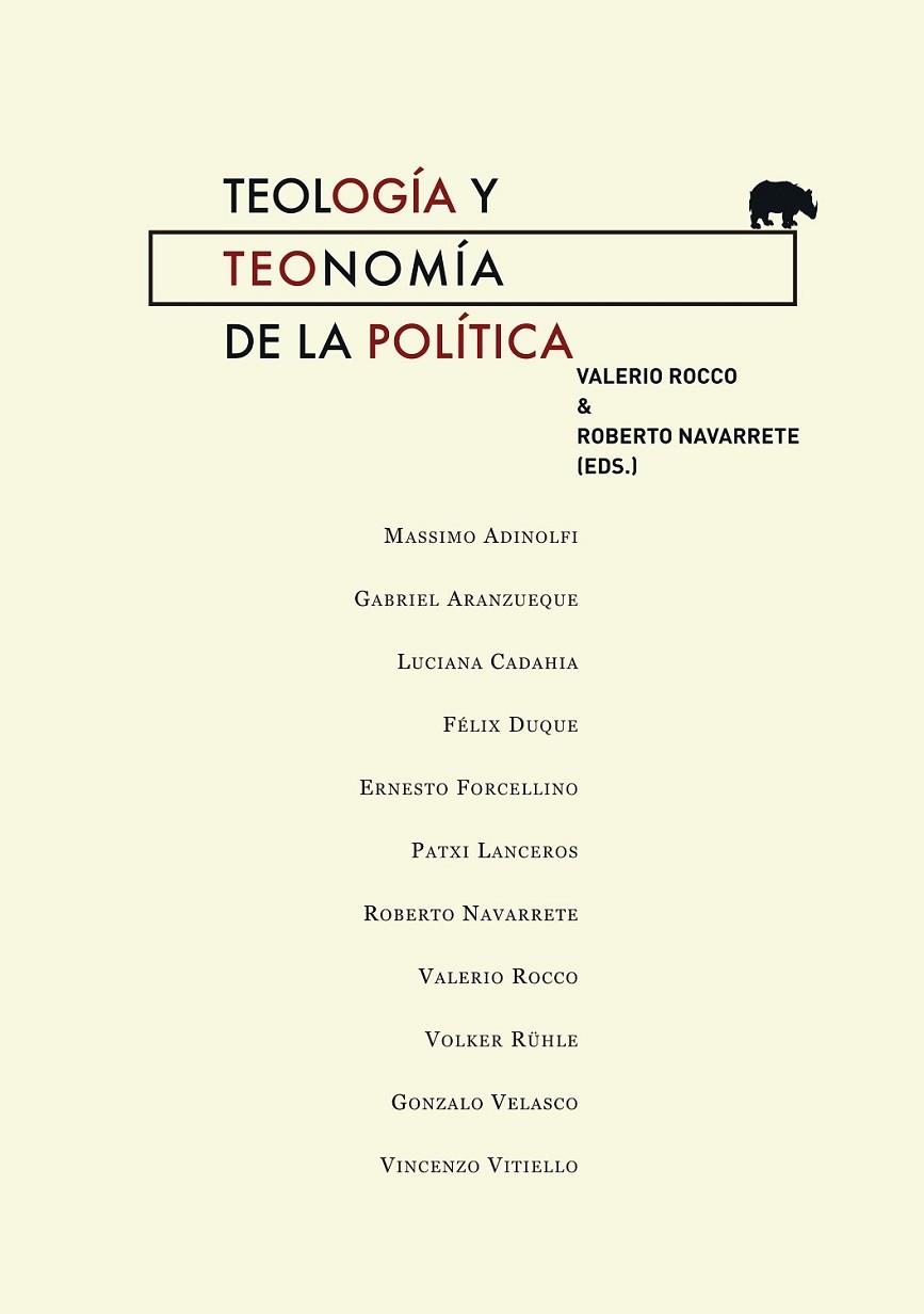 TEOLOGIA Y TEONOMIA DE LA POLITI | 9788415289586 | VARIS