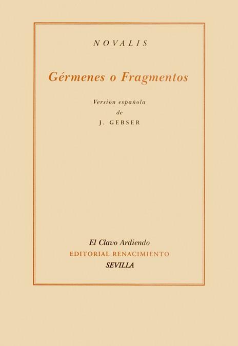 GERMENES O FRAGMENTOS | 9788484721628 | GEBSER