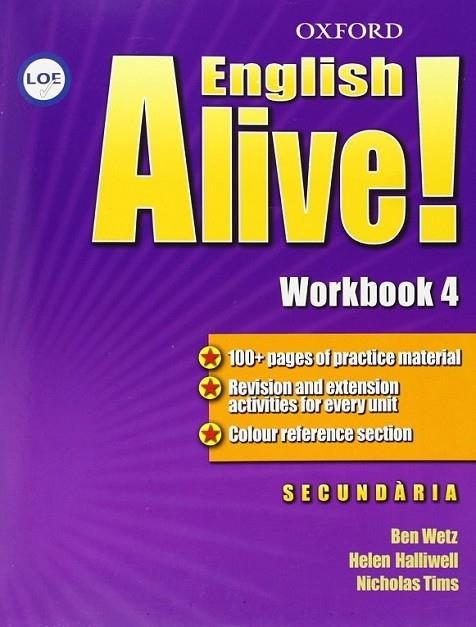 ENGLISH ALIVE WORKBOOK IV | 9780194710558 | VARIS