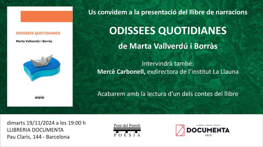 Presentació «Odissees quotidianes» de Marta Vallverdú - 