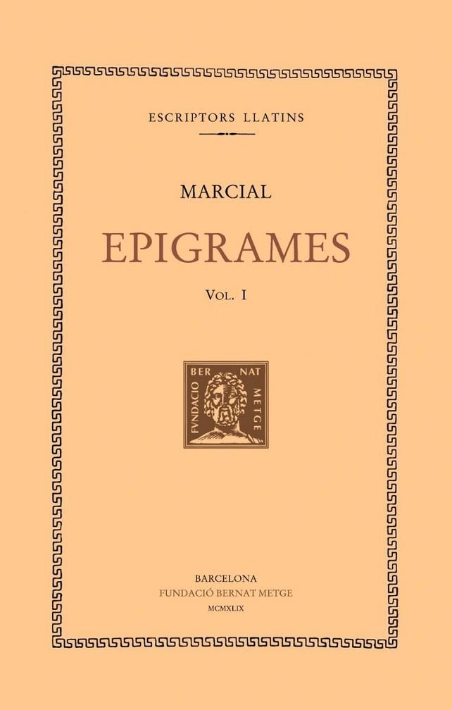 EPIGRAMES, VOL. I: ESPECTACLES: LLIBRES I-IV | 9788498590241 | MARCIAL