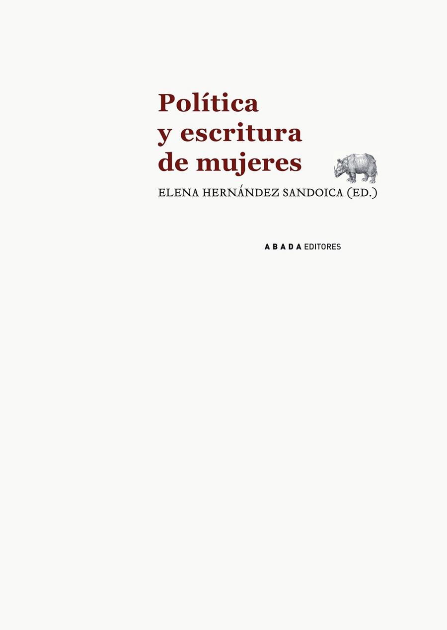 POLITICA Y ESCRITURA DE MUJERES | 9788415289593 | HERNANDEZ