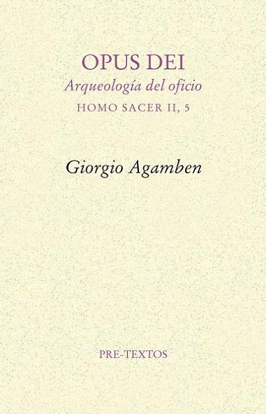 OPUS DEI | 9788415576365 | AGAMBEN