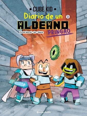 MINECRAFT. DIARIO DE UN ALDEANO PRINGAO. CÓMIC 3 | 9788408251224 | CUBE KID