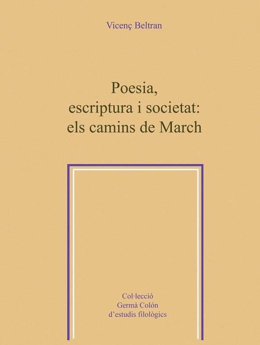 POESIA,ESCRIPTURA I SOCIETAT | 9788484158226 | BELTRAN