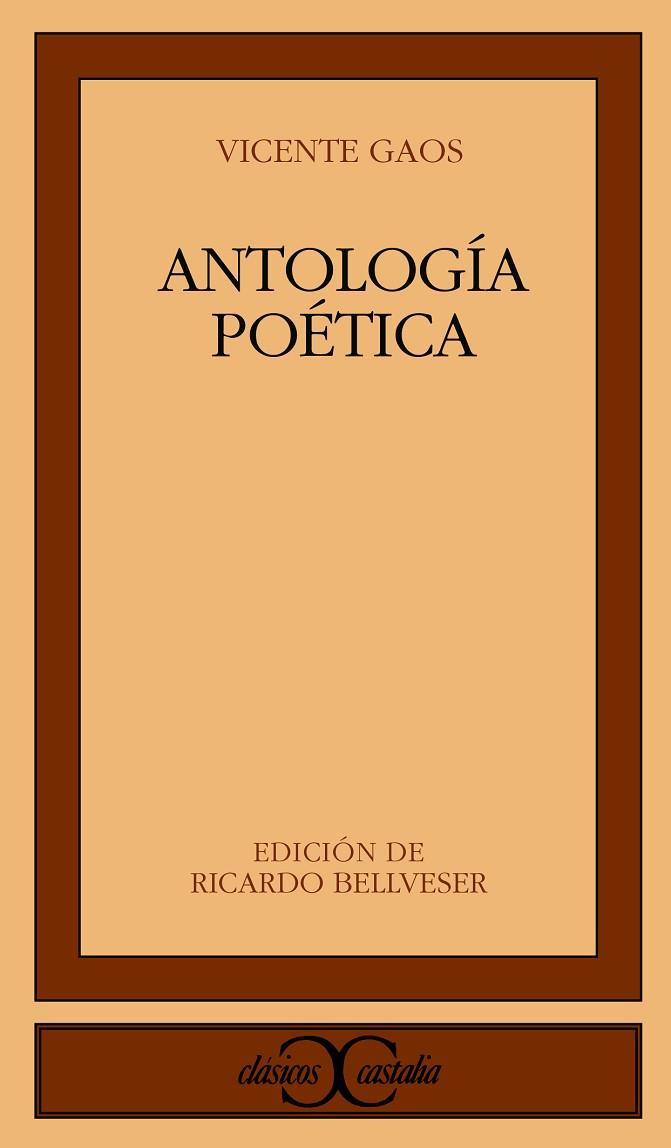 ANTOLOGIA POETICA | 9788497401937 | GAOS