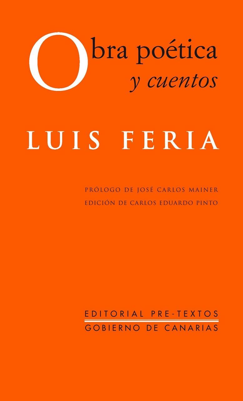 OBRA POÉTICA Y CUENTOS | 9788415894957 | FERIA, LUIS