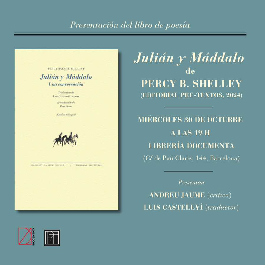 Presentació «Julián y Máddalo. Una conversación» de Percy B. Shelley - 