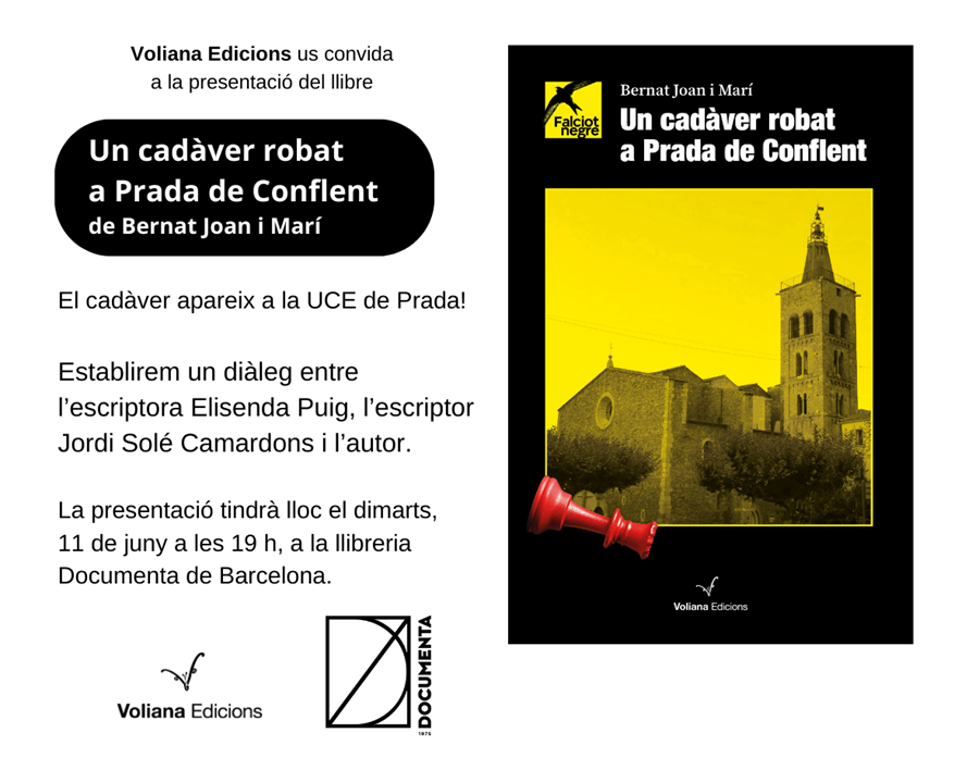 Presentació «Un cadàver robat a Prada de Conflent» de Bernat Joan i Marí - 