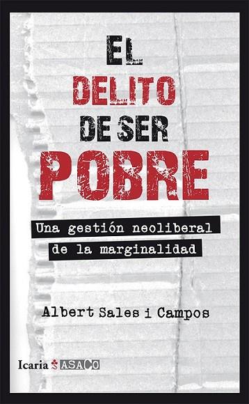 DELITO DE SER POBRE, EL | 9788498885675 | SALES, ALBERT