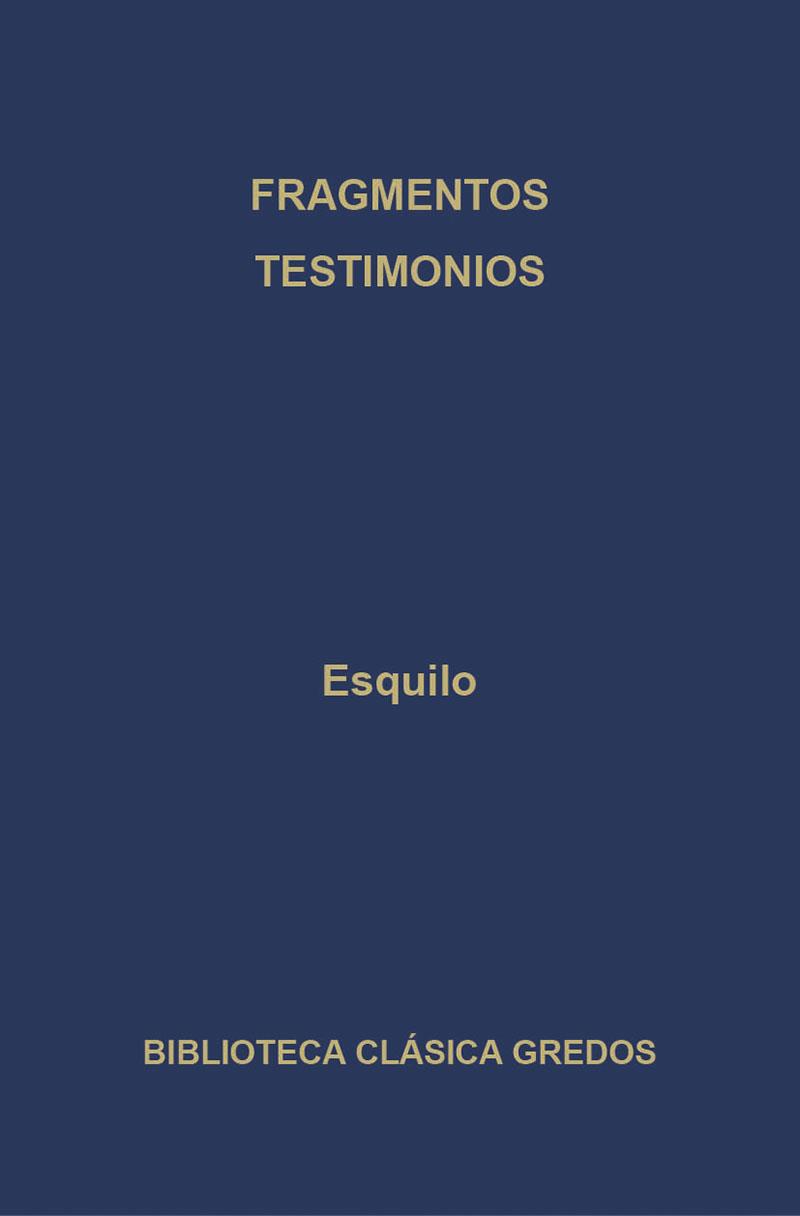 FRAGMENTOS TESTIMONIOS | 9788424901981 | VARIOS