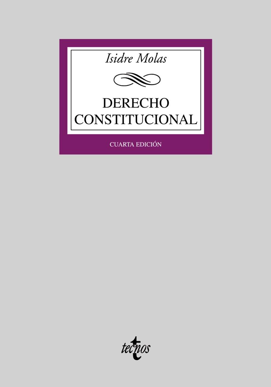 DERECHO CONSTITUCIONAL | 9788430947324 | MOLAS, ISIDRE