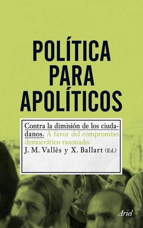 POLITICA PARA APOLITICOS | 9788434400726 | VALLèS, JOSEP Mª/BALLART HERNáNDEZ, XAVIER