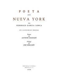 POETA EN NUEVA YORK | 9788413697482 | GARCÍA LORCA, FEDERICO