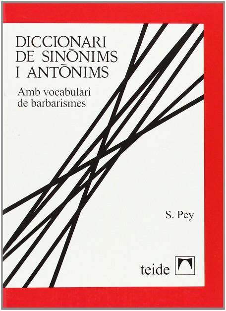 DICC.SINONIMS I ANTONIMS | 9788430773299 | PEY ESTRANY, SANTIAGO