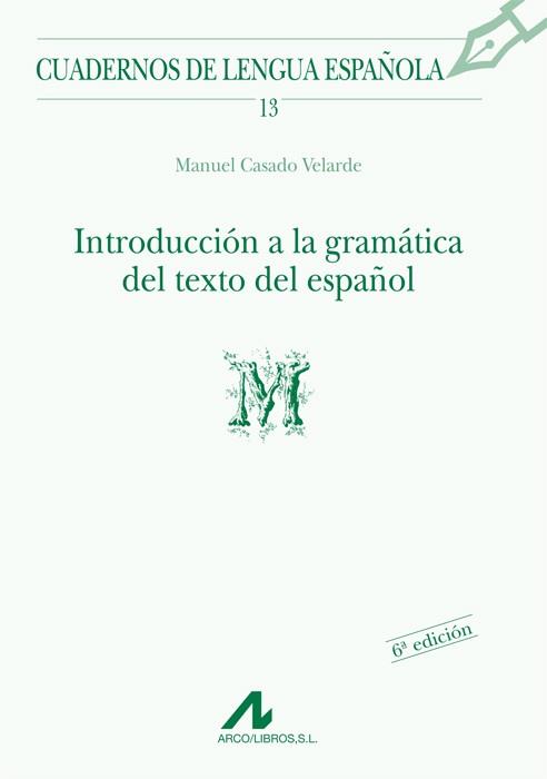 INTRODUCCION A LA GRAMATICA ... | 9788476351314 | VELARDE