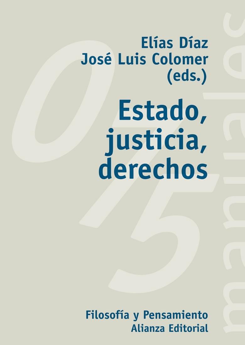 ESTADO, JUSTICIA, DERECHOS | 9788420686776 | DÝAZ GARCÝA, ELÝAS