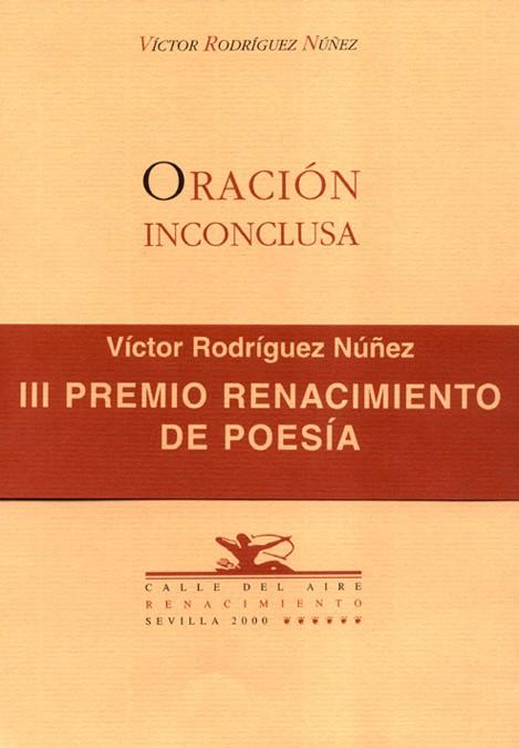 ORACION INCONCLUSA | 9788484720119 | VICTOR RODRIGUEZ