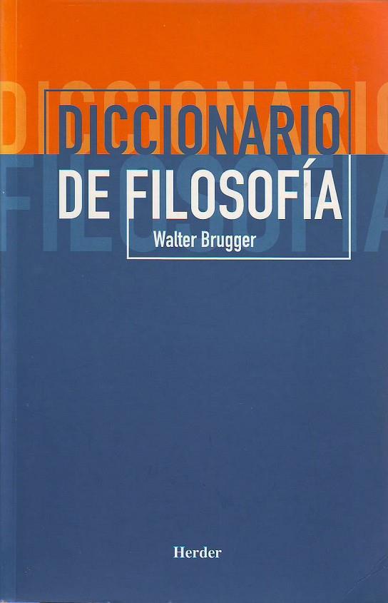 DICCIONARIO DE FILOSOFÍA | 9788425424342 | WALTER BRUGGER