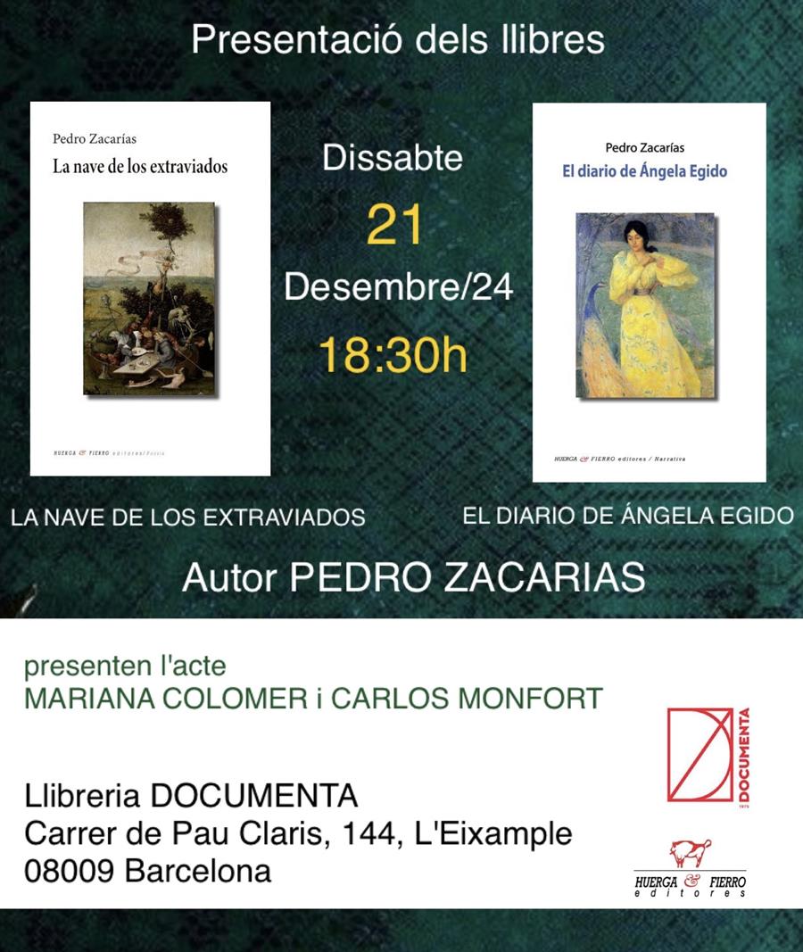 Presentació «La nave de los extraviados» i «Diario de Ángeles Egido León» de Pedro Zacarías - 