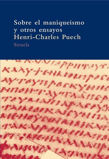 SOBRE EL MANIQUEISMO Y OTROS | 9788478449774 | PUECH