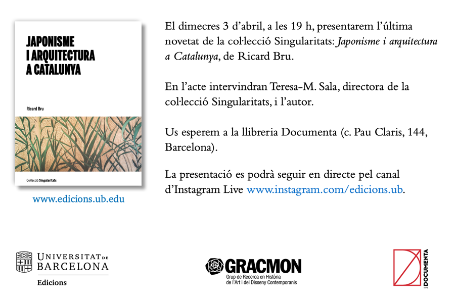 Presentació «Japonisme i arquitectura a Catalunya» de Ricard Bru - 
