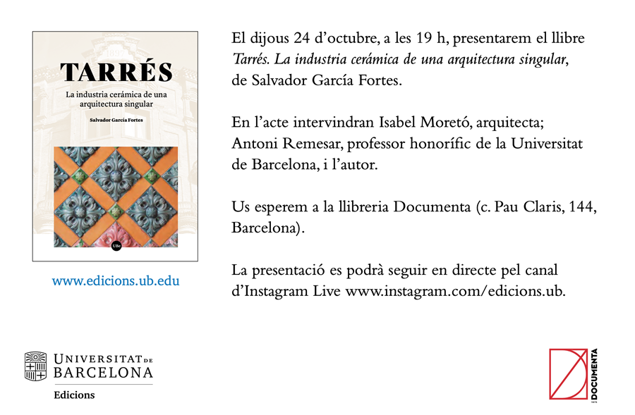 Presentació «La industria cerámica de una arquitectura singular» de Salvador García Fortes - 