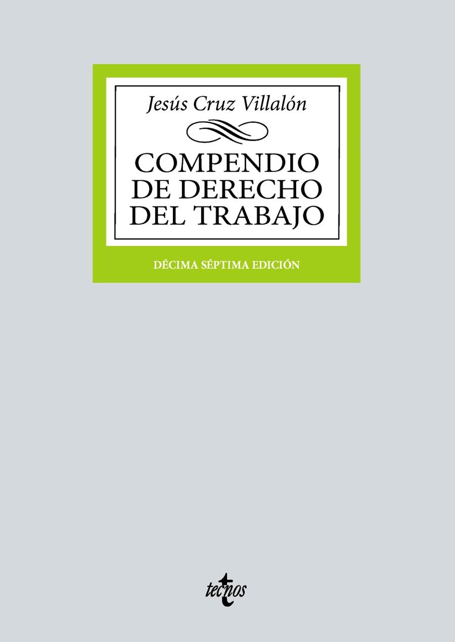 COMPENDIO DE DERECHO DEL TRABAJO | 9788430990627 | CRUZ VILLALÓN, JESÚS