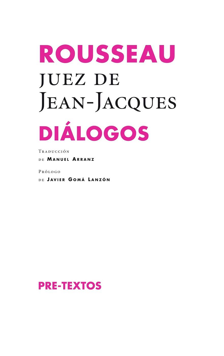 DIÁLOGOS | 9788415894971 | ROUSSEAU, JEAN JACQUES