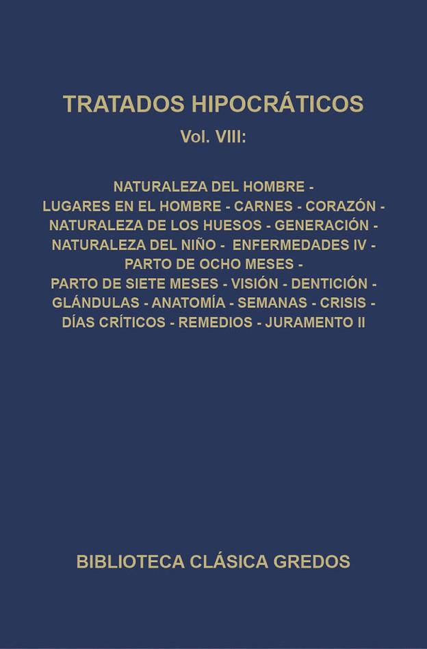 TRATADOS HIPOCRATICOS VIII | 9788424923761 | VARIOS AUTORES