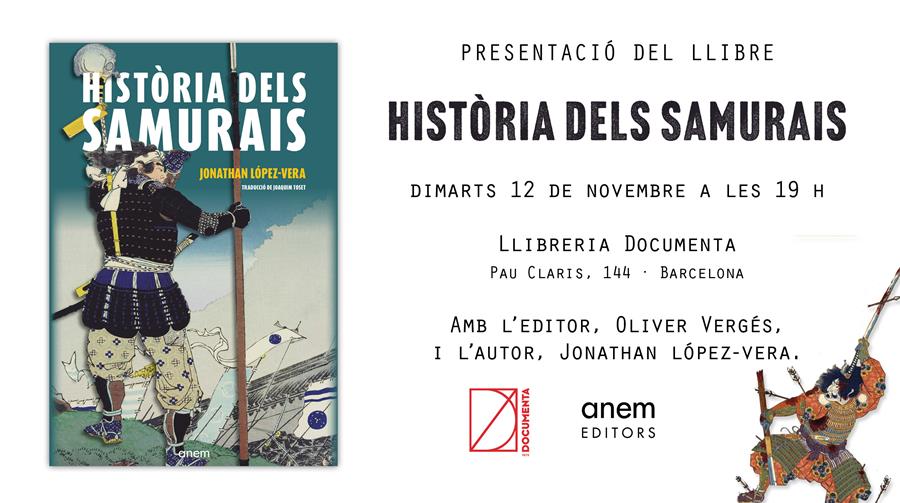 Presentació «Història dels samurais» de Jonathan López-Vera - 