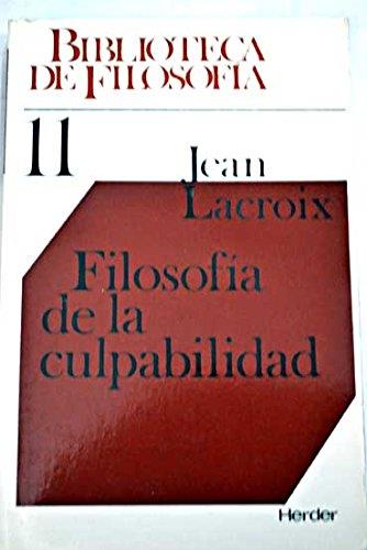 FILOSOFÍA DE LA CULPABILIDAD | 9788425411342 | LACROIX, JEAN