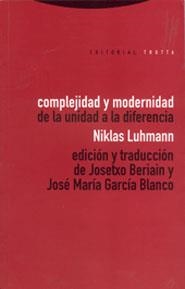 COMPLEJIDAD Y MODERNIDAD | 9788481642186 | LUHMANN