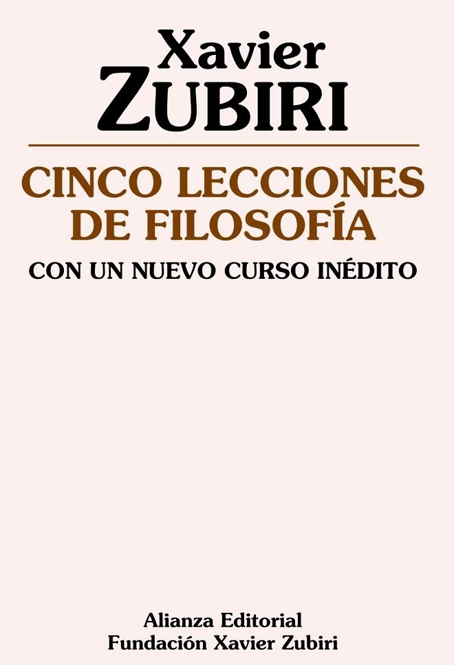 CINCO LECCIONES DE FILOSOFIA | 9788420683997 | ZUBIRI