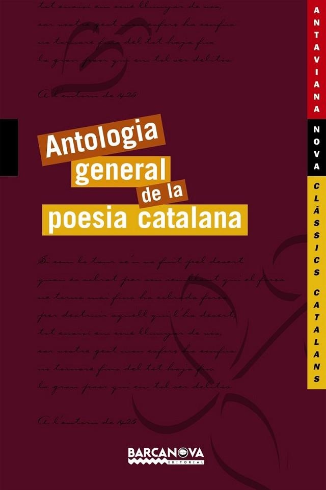 ANTOLOGIA GENERAL DE LA POESIA | 9788448919764 | VARIOS