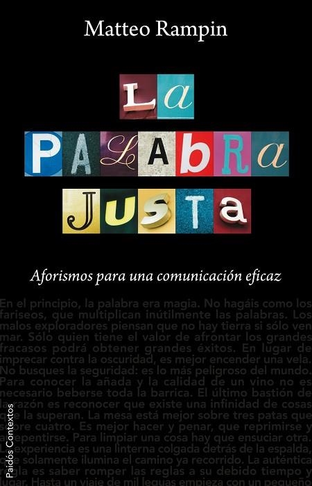 LA PALABRA JUSTA | 9788449323065 | RAMPIN