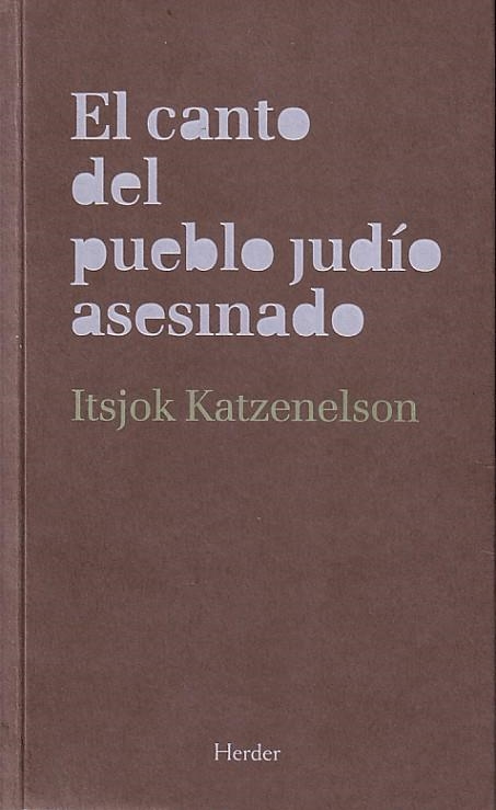 EL CANTO DEL PUEBLO JUDIO | 9788425425769 | KATZENELSON