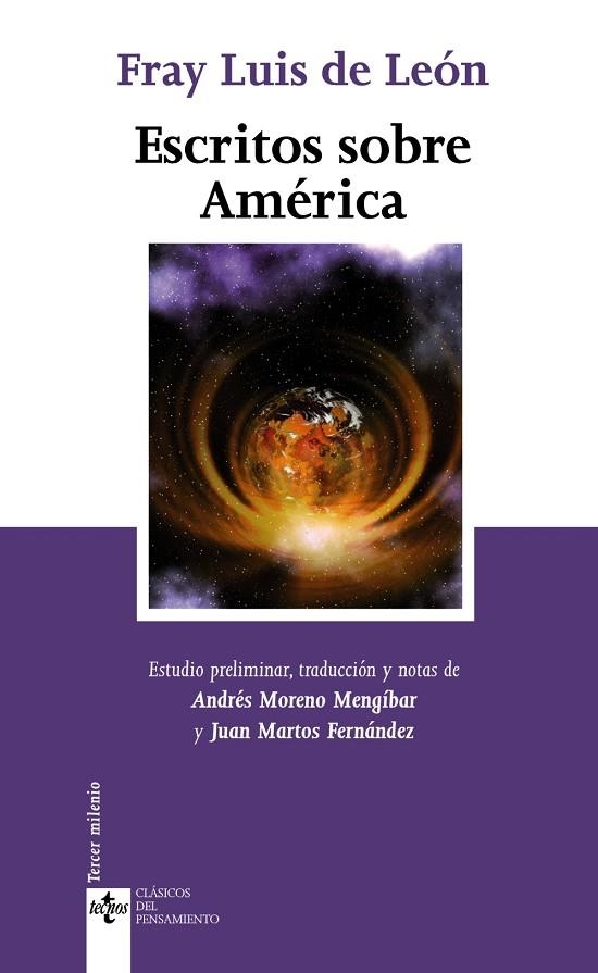 ESCRITOS SOBRE AMERICA | 9788430950492 | FRAY LUIS DE LEON