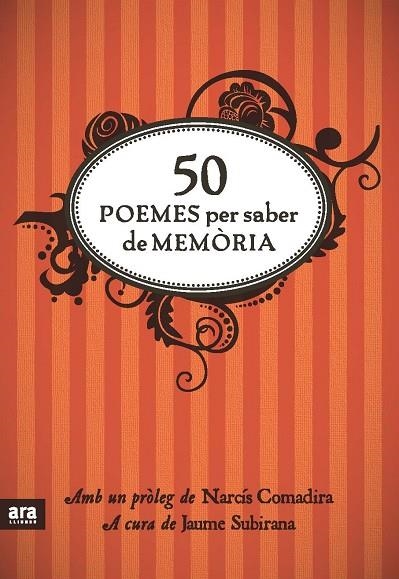 50 POEMES PER SABER DE MEMORIA | 9788492907861 | SUBIRANA I ORTíN, JAUME