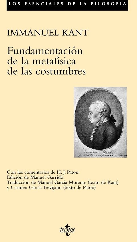 FUNDAMENTACIÓN PARA UNA METAFISICA DE LAS COSTUMBRES | 9788430943296 | KANT