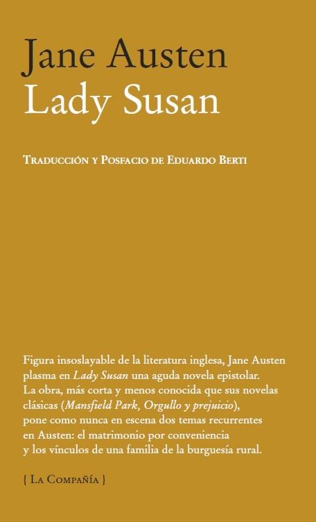 LADY SUSAN | 9788483930687 | AUSTEN