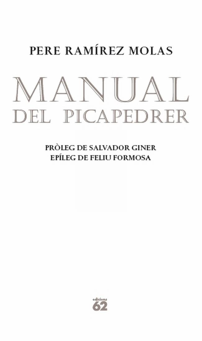 MANUAL DEL PICAPEDRER | 9788429768732 | RAMIREZ