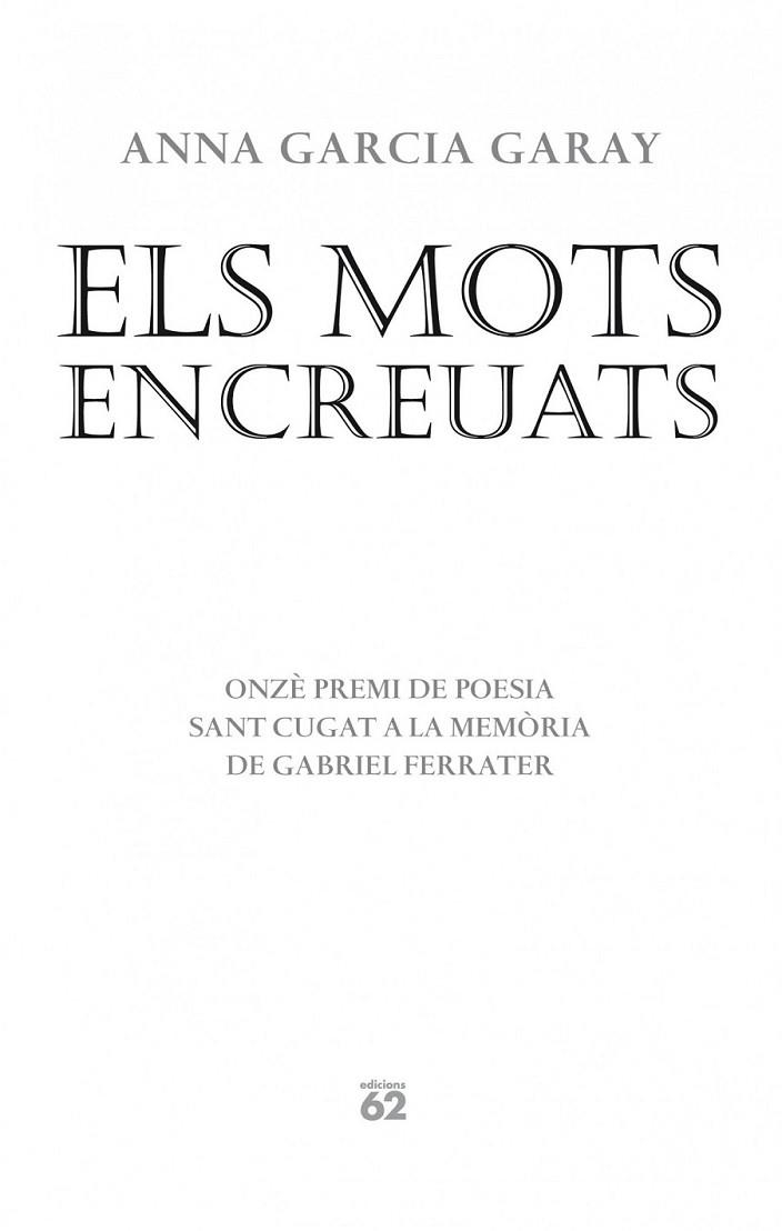 ELS MOTS ENCREUATS | 9788429770575 | GARCIA