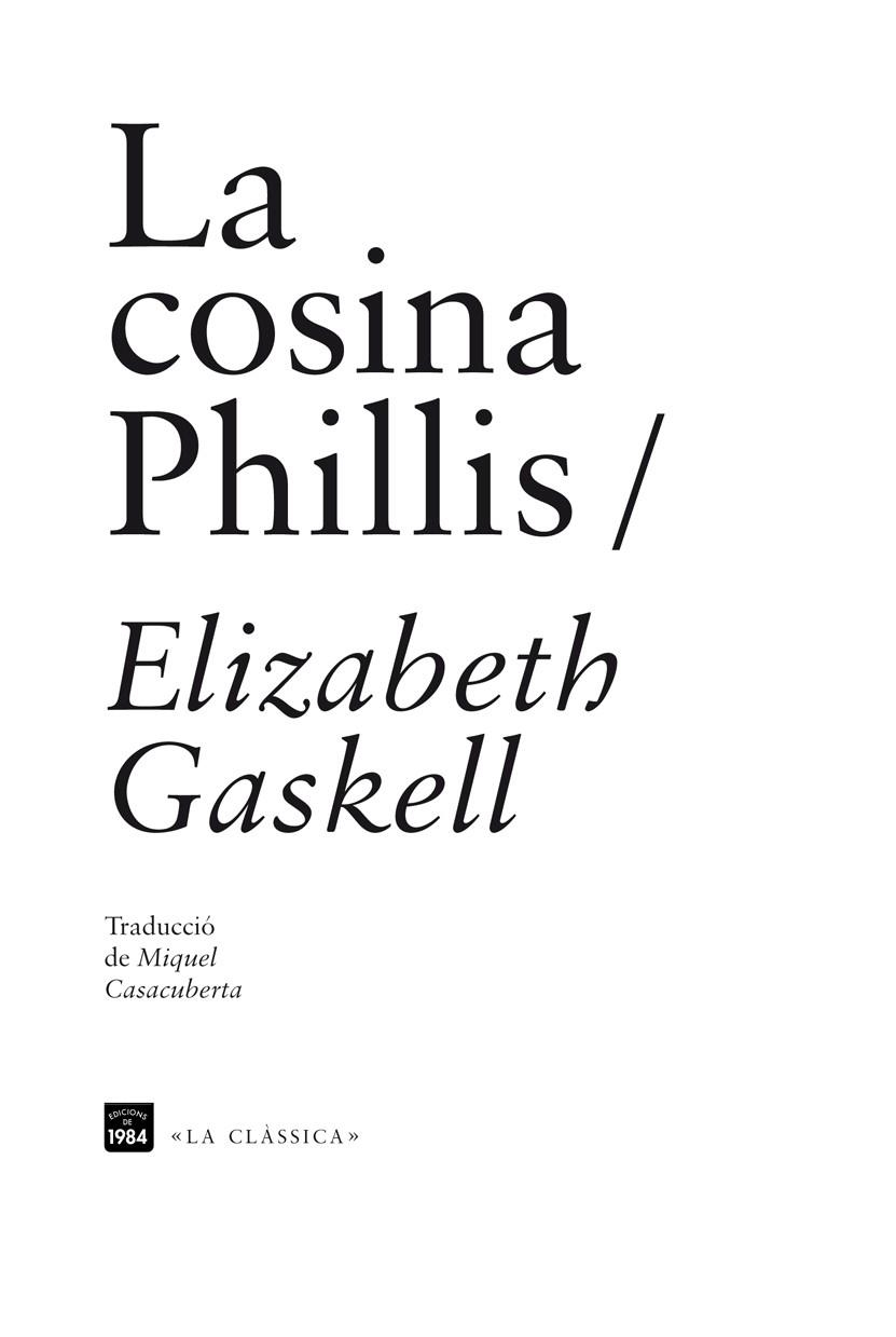 LA COSINA PHILLIS | 9788492440931 | GASKELL