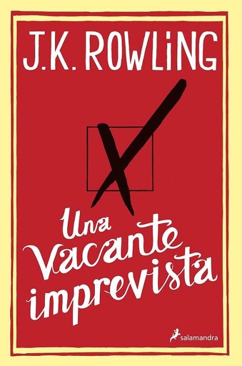 UNA VACANTE IMPREVISTA | 9788498384925 | ROWLING